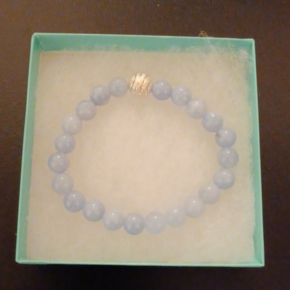 Aquamarine Stone Bracelet - Picture 2 of 8